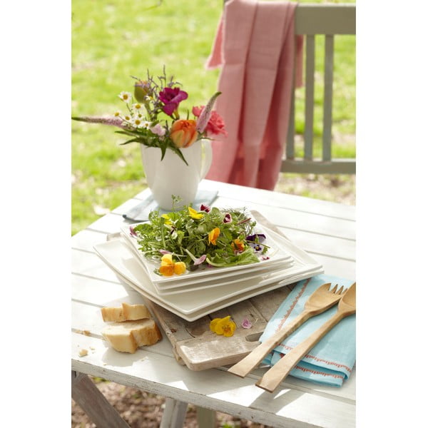 East Meets West fehér porcelán mélytányér, 21,5 x 21,5 cm - Maxwell & Williams-image-2