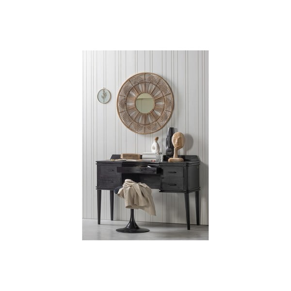 Fali tükör bambusz kerettel ø 76 cm Obi – WOOOD-image-1