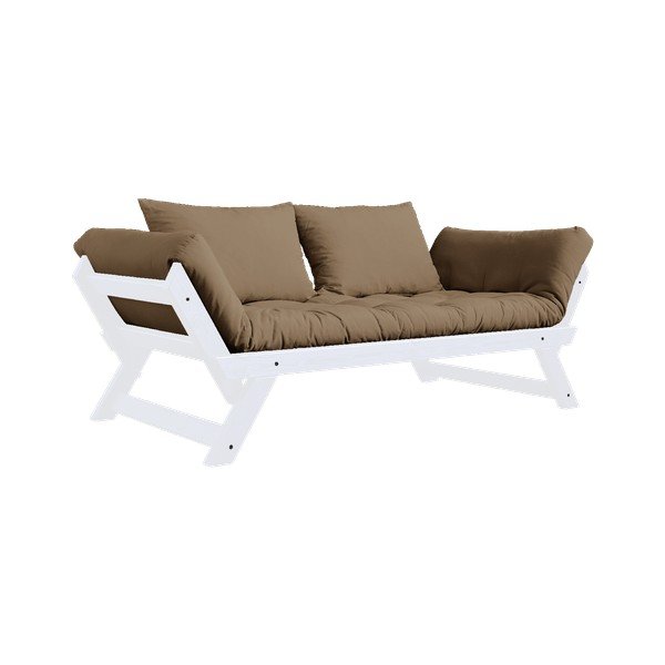 Bebop White/Mocca barna kinyitható kanapé - Karup Design-image-3