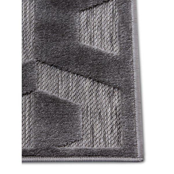 Antracitszürke szőnyeg 133x190 cm Iconic Hexa – Hanse Home-image-3