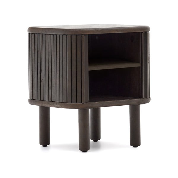 Sötétbarna éjjeliszekrény Mailen – Kave Home-image-2