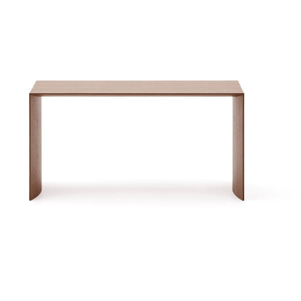 Sötét natúr színű dohányzóasztal diófa dekorral 45x90 cm Litto – Kave Home-image-4