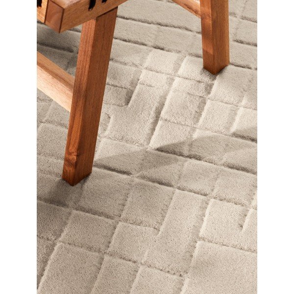 Bézs gyapjú kerek szőnyeg ø 160 cm Kenso – Villeroy&Boch-image-3