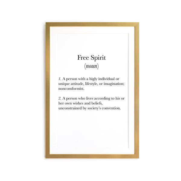 Free Spirit keretezett plakát, 40 x 60 cm - Really Nice Things