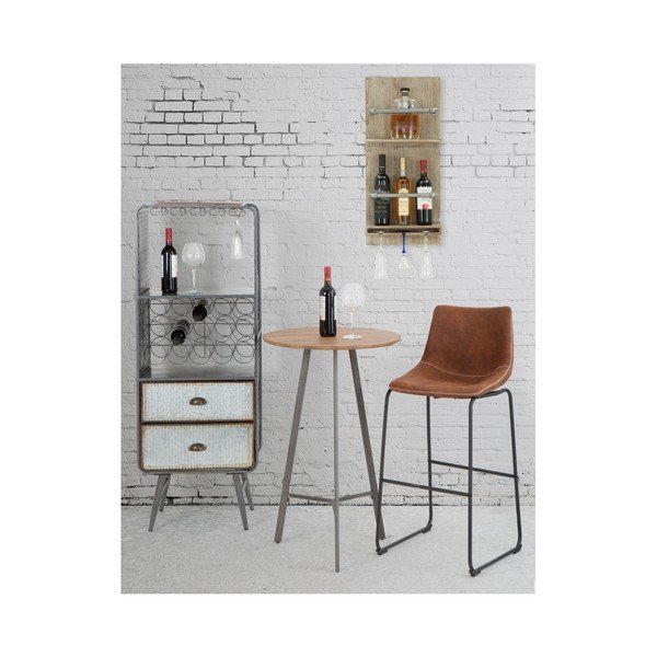 Bar fali üveg- és pohártartó, 76 x 34 cm - Mauro Ferretti-image-1