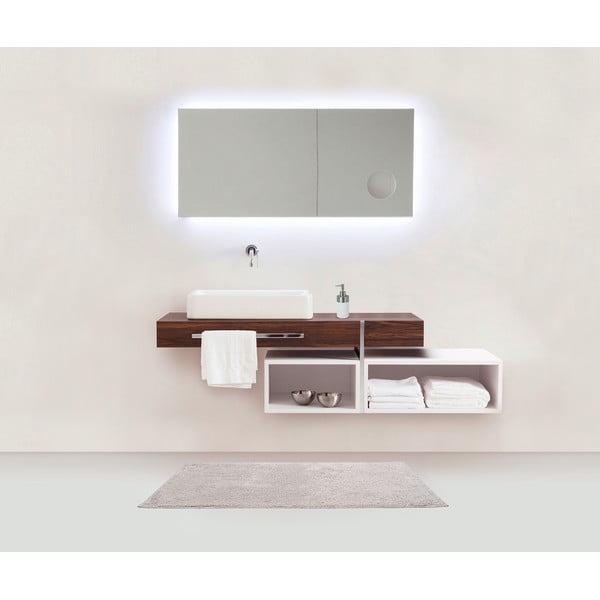 Ono szürke pamut fürdőszobai kilépő, 50 x 80 cm - Wenko-image-1