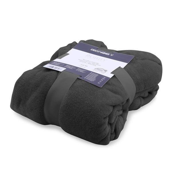 Robby sötétszürke mikroszálas unisex köntös, méret M - DecoKing-image-2