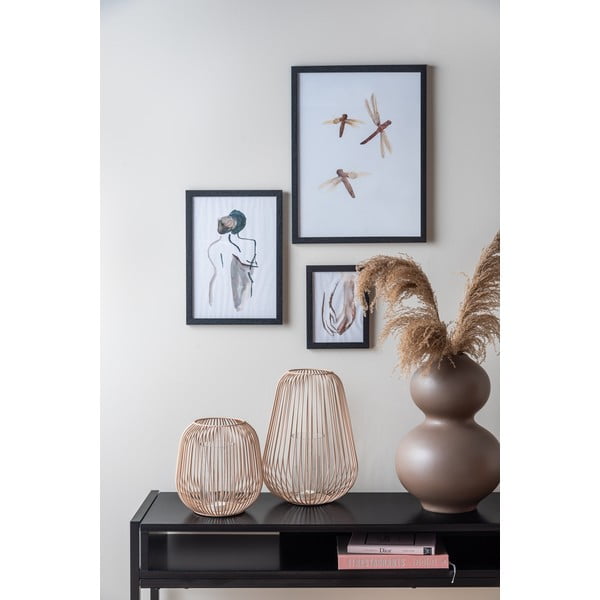 Lantern világosbarna asztali lámpás, magasság 30 cm - PT LIVING-image-1