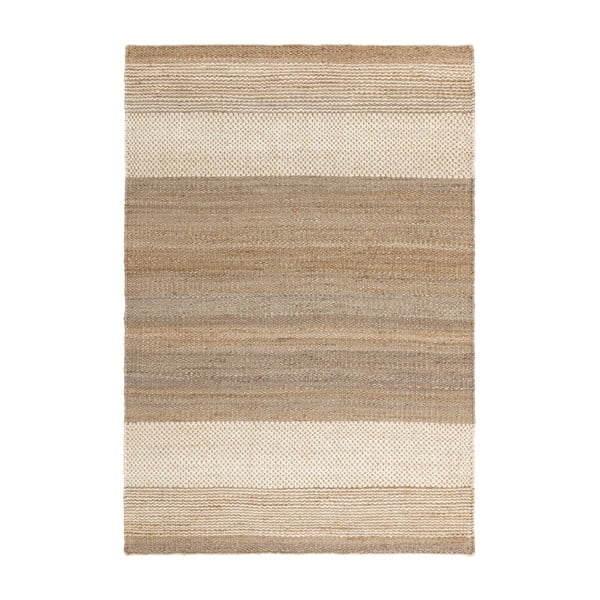 Fehér-bézs kétoldalas kézi szövésű juta szőnyeg 120x170 cm Cedar – Asiatic Carpets