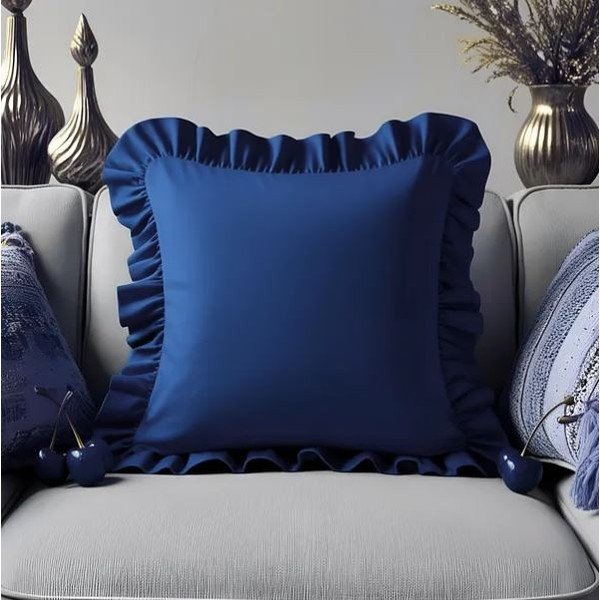 Pamutkeverék párnahuzat 40x40 cm Ruffled – Mila Home