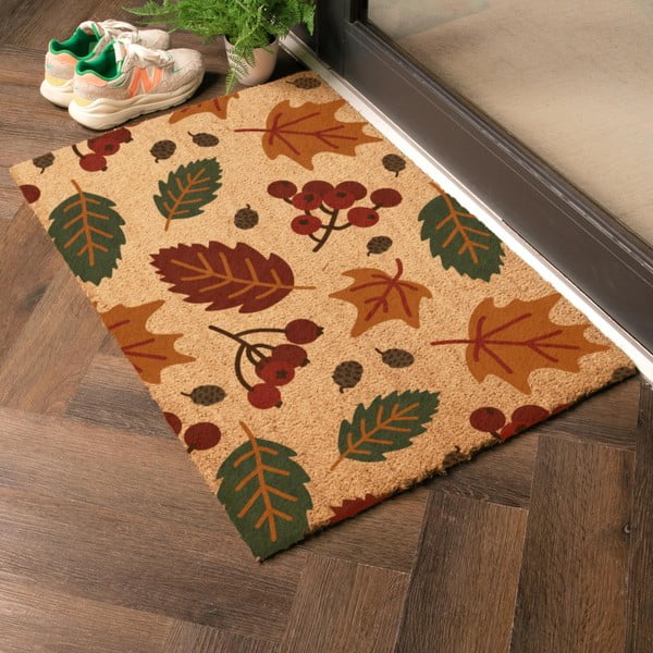 Kókuszrost lábtörlő 40x60 cm Autumn Leaves – Artsy Doormats-image-1