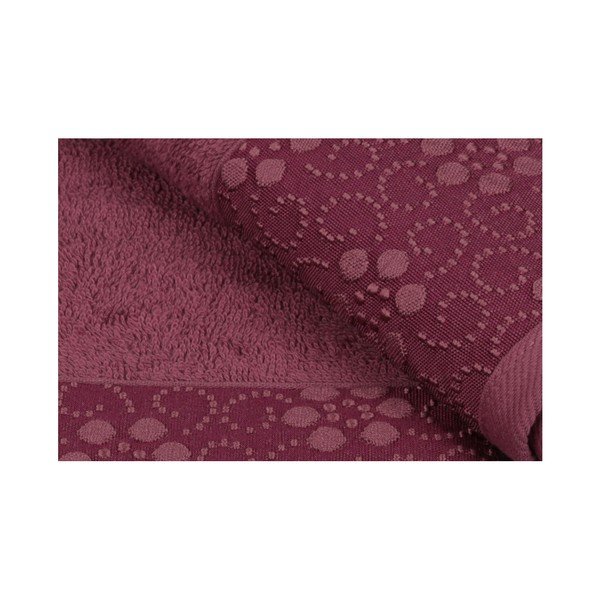 Grande 2 db-os sötétpiros törölköző szett 100% pamutból, 50 x 90 cm-image-3
