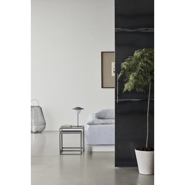 Világosszürke fém dohányzóasztal szett 2 db-os 40x40 cm Fera – Blomus-image-1