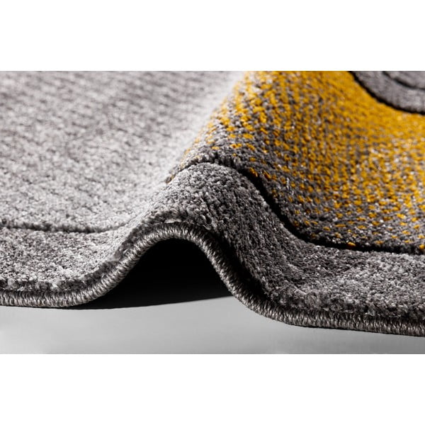 Okkersárga-szürke szőnyeg 133x190 cm Meteo – FD-image-3