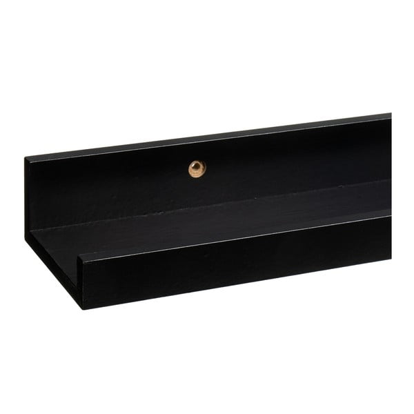 Fekete fali polc képekhez 80 cm – Casa Selección-image-2
