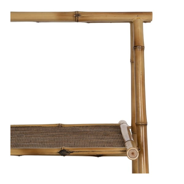 Natúr színű bambusz polcos állvány 48x100x45 cm Manali – Ixia-image-2