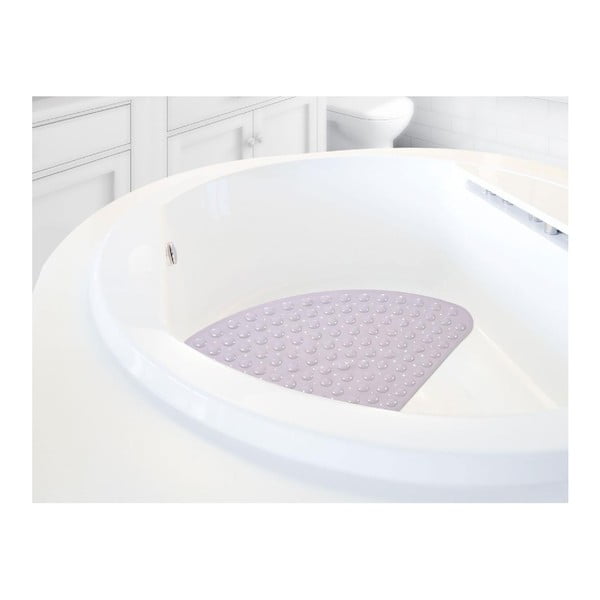 Slippy világoslila csúszásgátló szőnyeg fürdőkádba, 54 x 54 cm - Madame Coco
