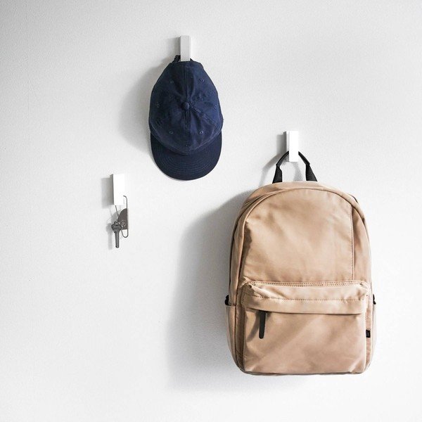 Fehér fali fém akasztó szett 3 db-os Tower – YAMAZAKI-image-1