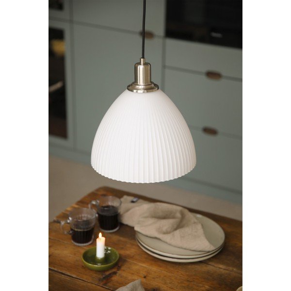 Fehér üveg függőlámpa ø27,5x28 cm Ro – Markslöjd-image-1