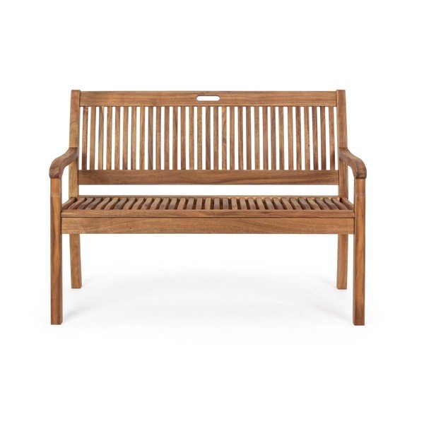 Natúr színű tömörfa kerti pad Noemi – Bizzotto