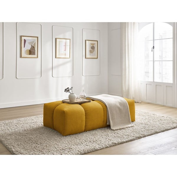 Mustársárga zsenília lábtartó Everest – Bobochic Paris-image-4