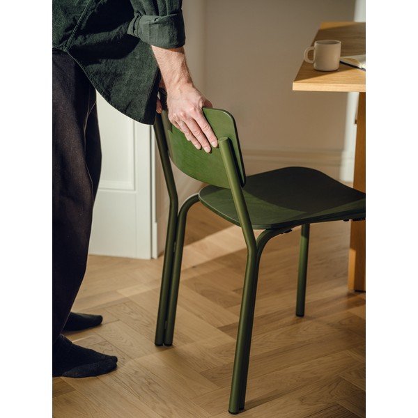 Zöld rakásolható étkezőszék Kei – noo.ma-image-1