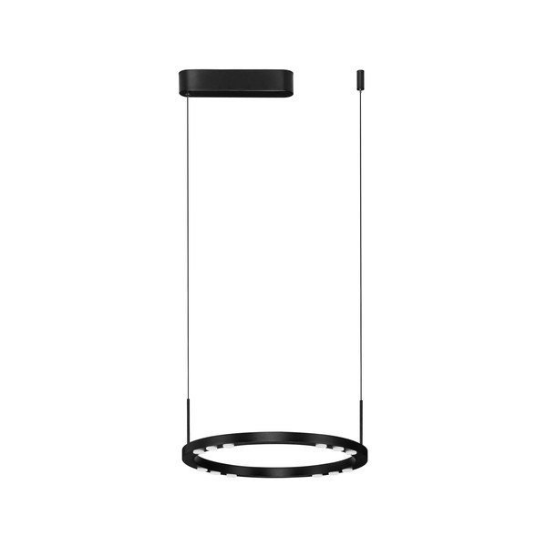 Matt fekete alumínium LED dimmelhető függőlámpa ø 40 cm Lunette – Nova Luce