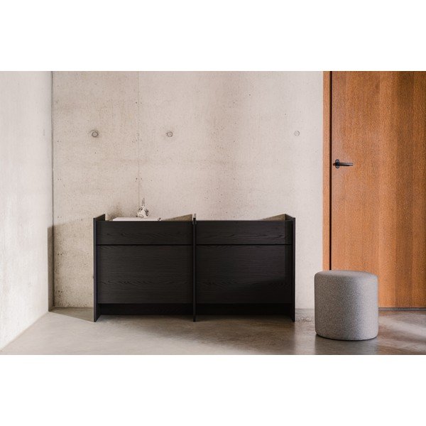 Fekete komód 146x76x51 cm Hido – noo.ma-image-1