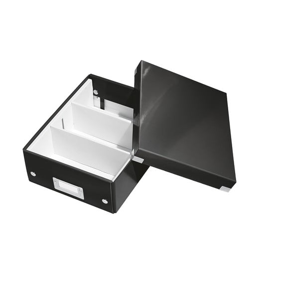 Office fekete rendszerező doboz, hossz 28 cm Click&Store - Leitz