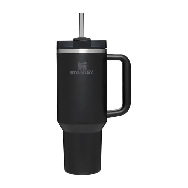 Fekete rozsdamentes acél termosz szívószállal 1,18 l Quencher H2.0 FlowState Tumbler Black – Stanley