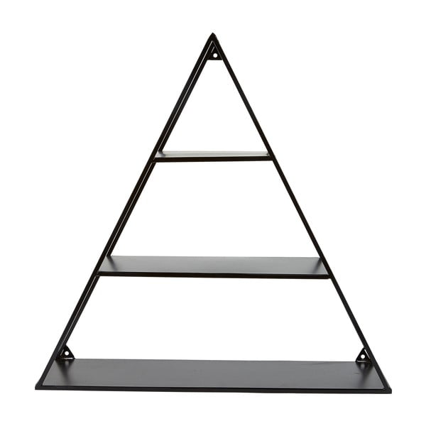 Fekete háromszög alakú polc - Villa Collection