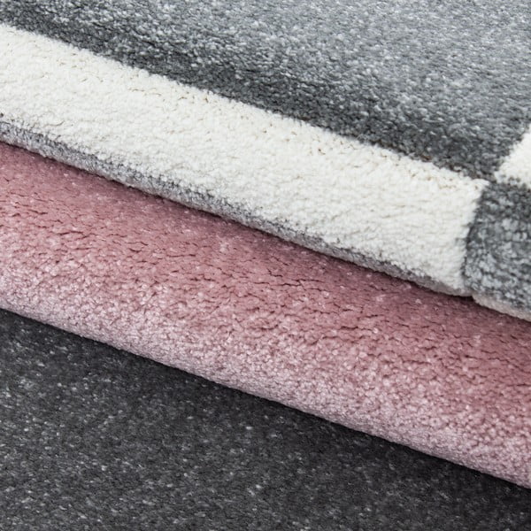 Rózsaszín-szürke futószőnyeg 80x300 cm Hawaii – Ayyildiz Carpets-image-2