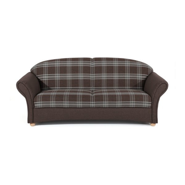 Corona barna kockás kanapé, 202 cm - Max Winzer