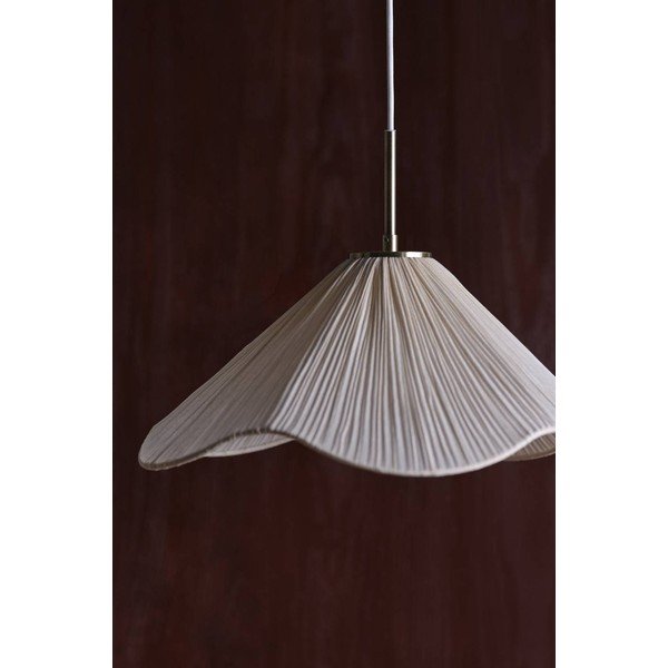 Krémszínű textil függőlámpa ø 50 cm Lunaria – Jotex-image-3