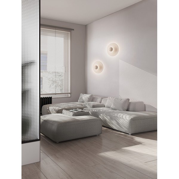 Fehér alumínium LED fali lámpa Edem – Nova Luce-image-1