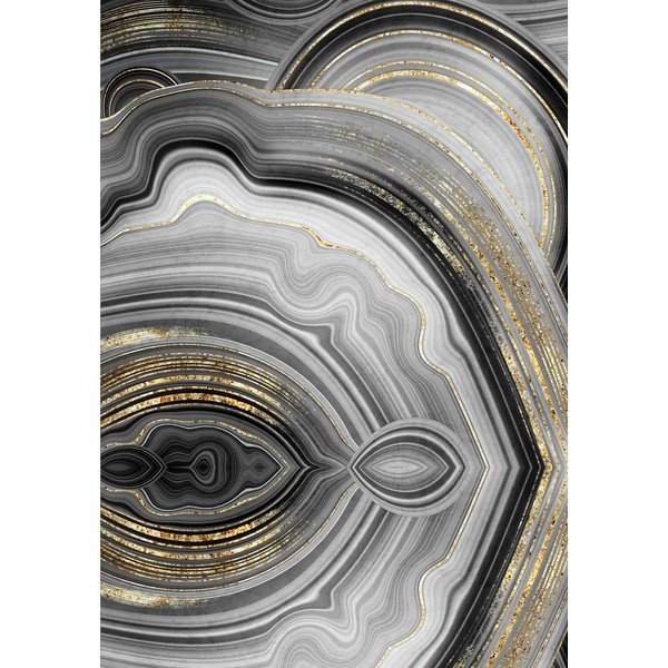 Szürke-aranyszínű fürdőszobai kilépő szett 2 db-os 60x100 cm CT – Foutastic-image-2