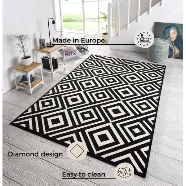 Art fekete-fehér szőnyeg, 140 x 200 cm - Zala Living-image-3