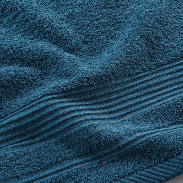 Sötétkék frottír pamut törölköző 50x90 cm Tendresse – douceur d'intérieur-image-2