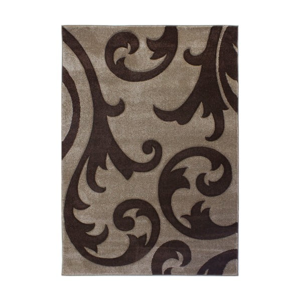 Elude Beige Brown barnásbézs szőnyeg, 120 x 170 cm - Flair Rugs