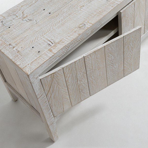 Woody fehér TV-állvány - Kave Home-image-1