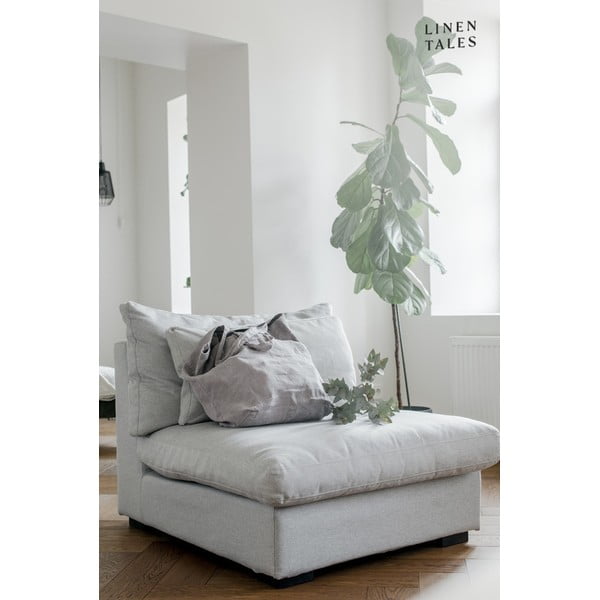 Hamuszürke len párnahuzat, 45 x 45 cm - Linen Tales-image-2