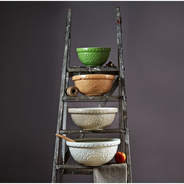 Fehér-bézs kőedény tálka szett 4 db-os 200 ml Original Cane – Mason Cash-image-3