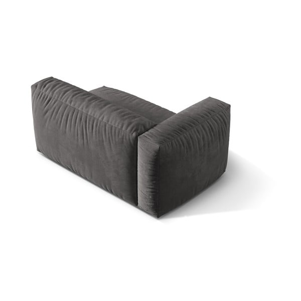 Szürke bársony kanapé modul (bal oldali) Martina – Micadoni -image-2