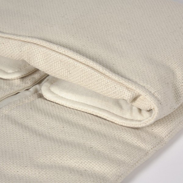 Jeila fehér organikus pamut pelenkázó alátét utazáshoz - Kave Home-image-2