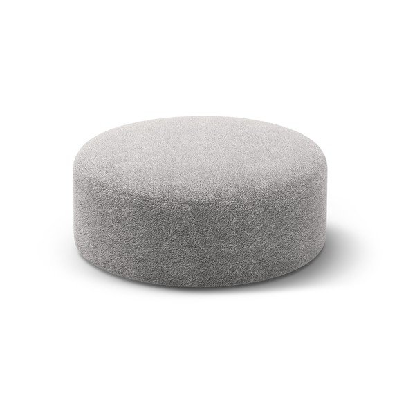 Világosszürke buklé puff Dia – Micadoni 