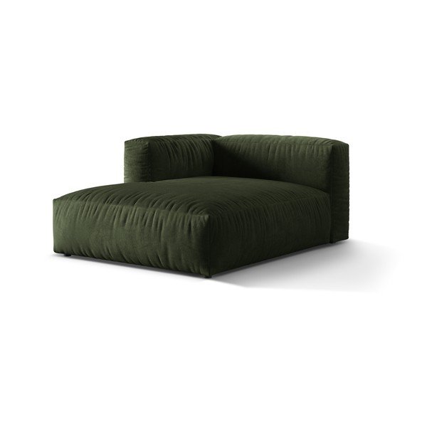 Zöld bársony kanapé modul (bal oldali) Martina – Micadoni -image-1