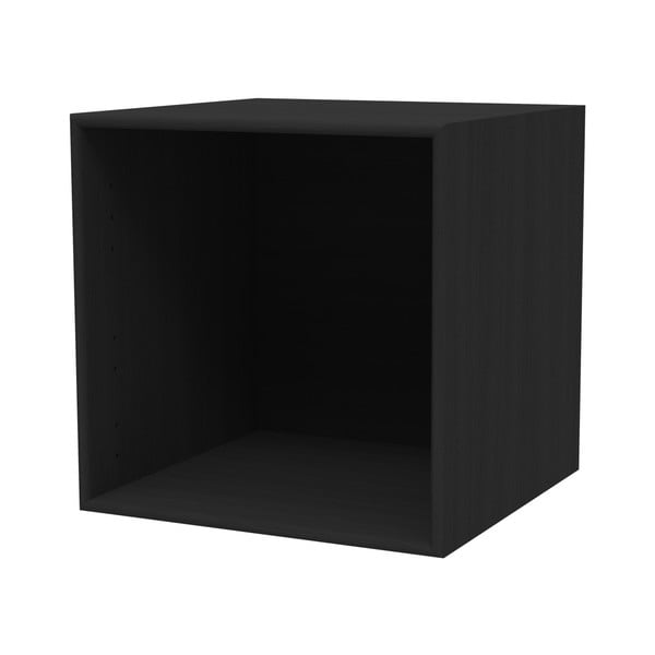 Choice fekete fali polc, 39,7 x 39,7 x 25 x 25 cm - WOOD AND VISION