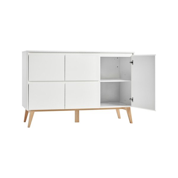 Swing fehér fiókos gyerek komód, 148 x 92 cm - Pinio-image-3