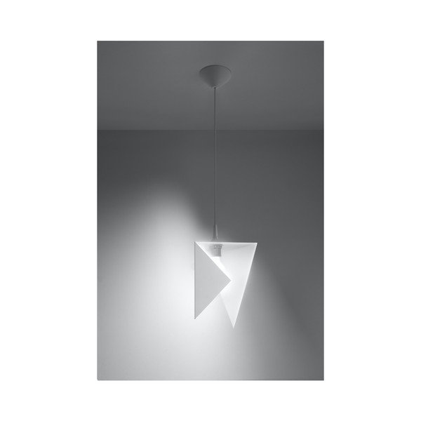 Trigono fehér függőlámpa - Sollux-image-1
