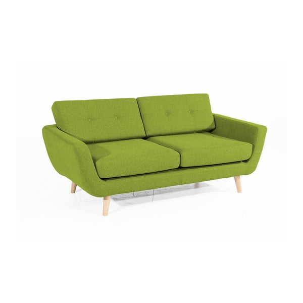 Melvin kétszemélyes zöld színű kanapé - Max Winzer